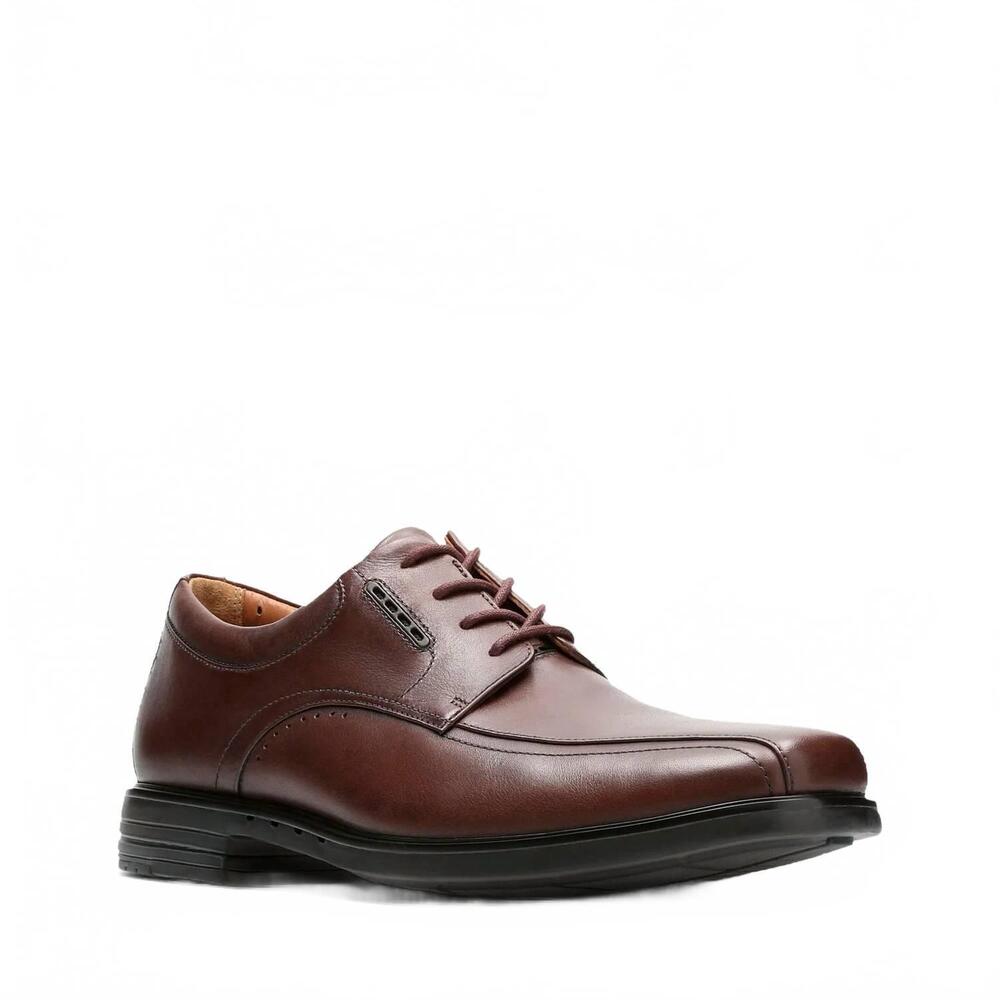 NEW CLARKS men's un kenneth shoes in brown